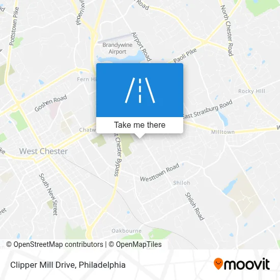 Clipper Mill Drive map