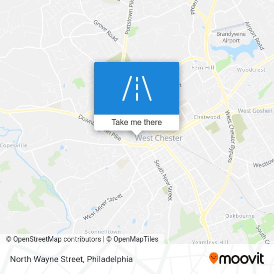 Mapa de North Wayne Street