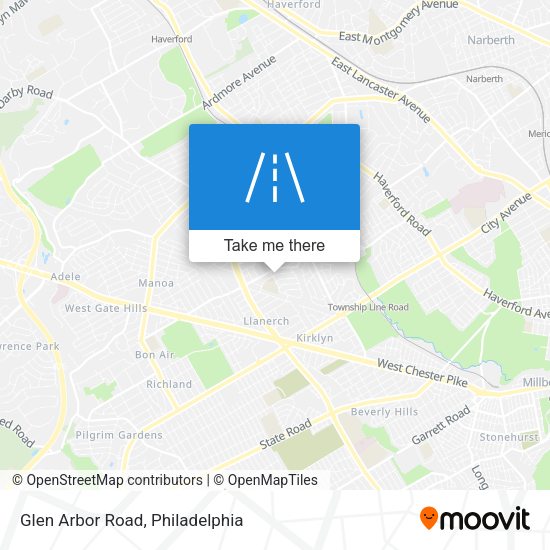 Glen Arbor Road map