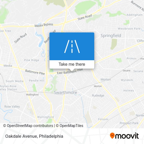 Oakdale Avenue map