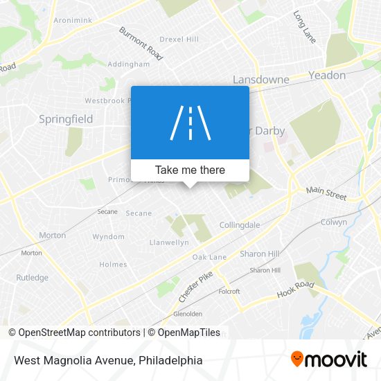 West Magnolia Avenue map