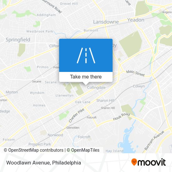 Woodlawn Avenue map
