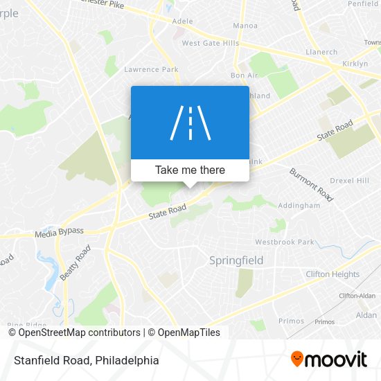 Stanfield Road map