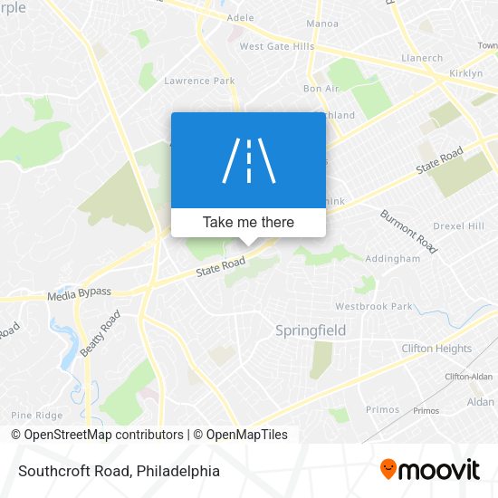 Southcroft Road map