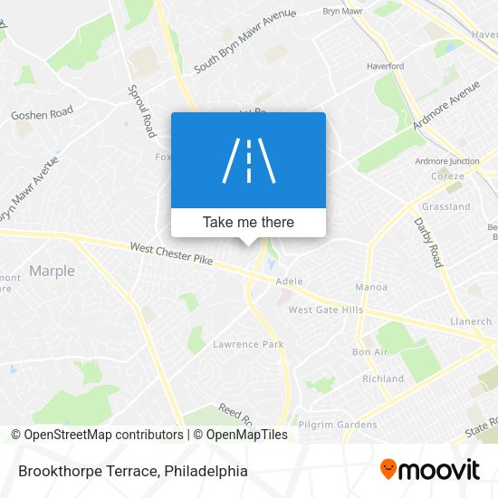 Brookthorpe Terrace map