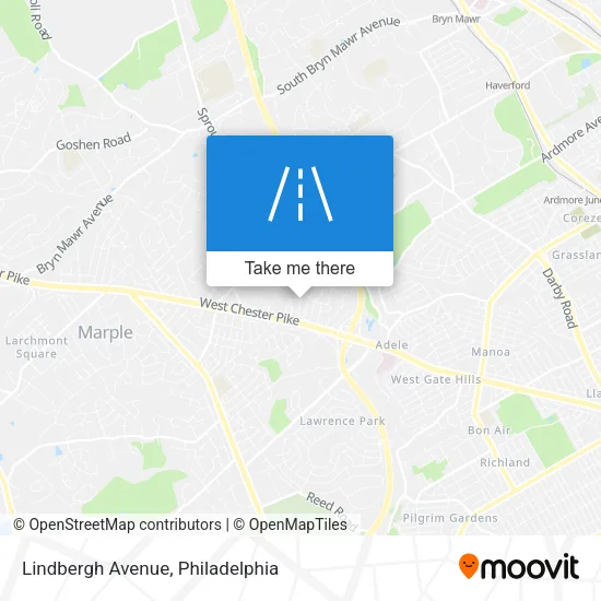Lindbergh Avenue map