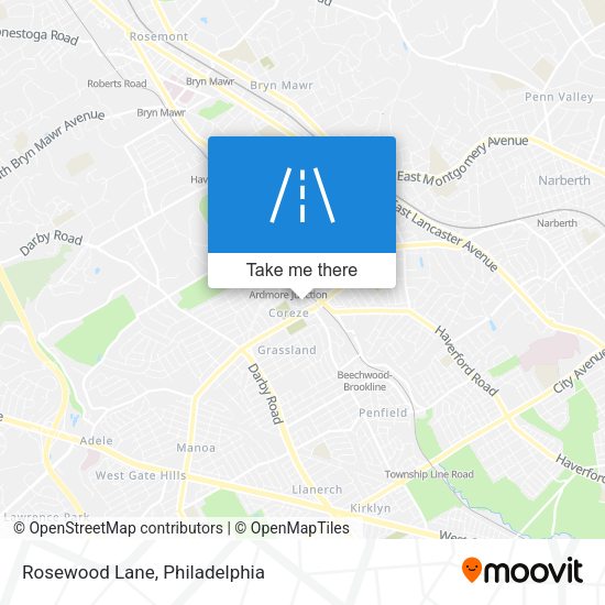 Rosewood Lane map