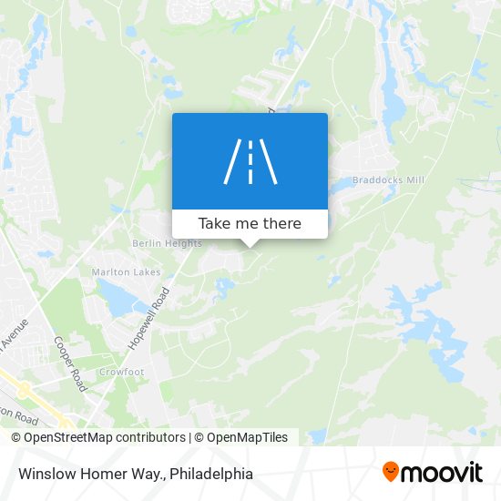 Winslow Homer Way. map