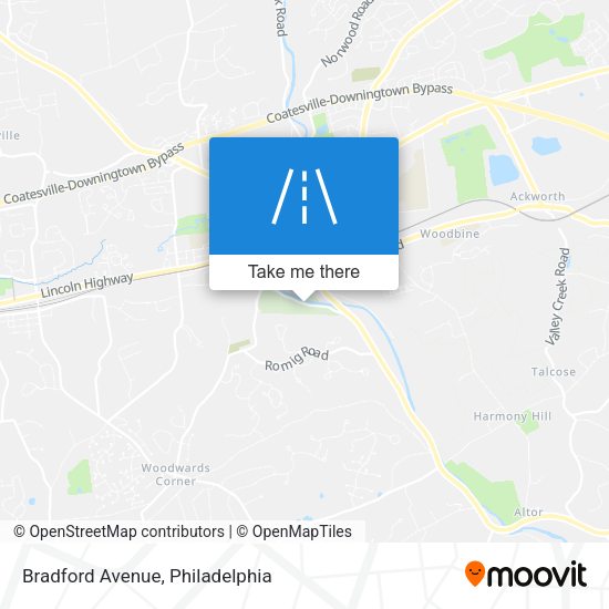 Bradford Avenue map
