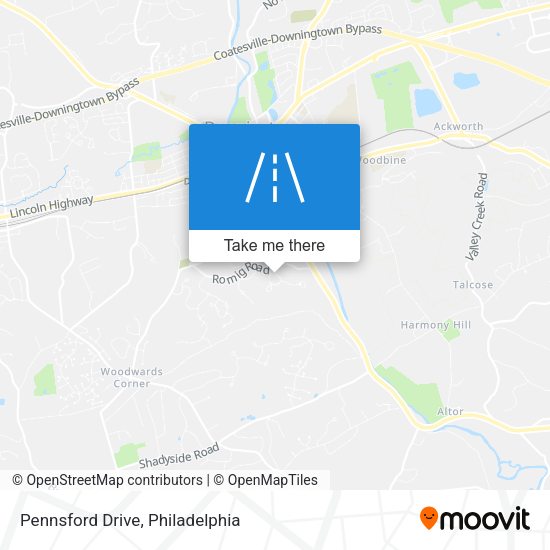 Mapa de Pennsford Drive