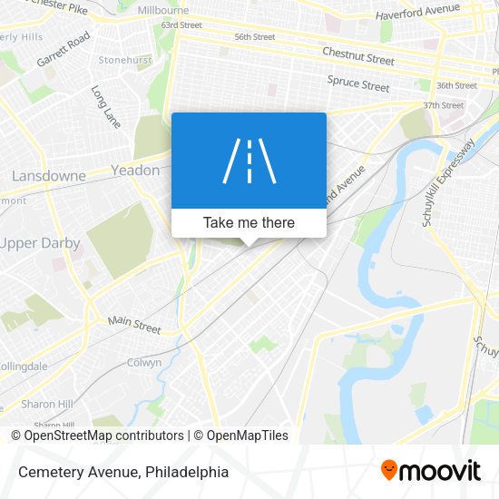 Cemetery Avenue map