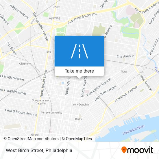 Mapa de West Birch Street