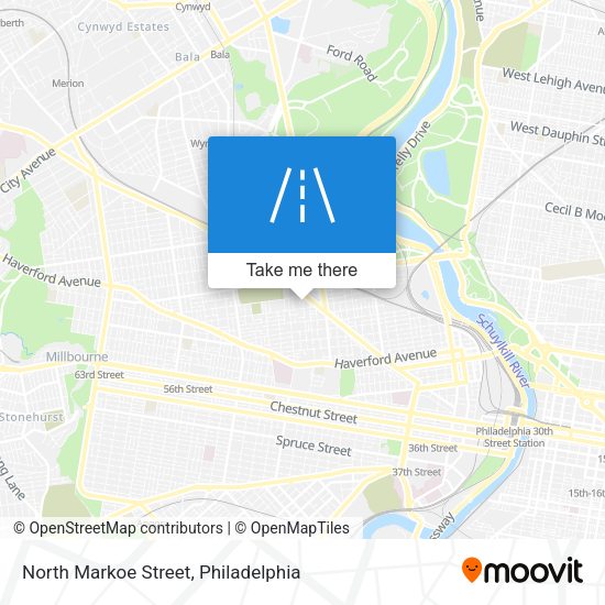 North Markoe Street map