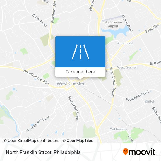 North Franklin Street map