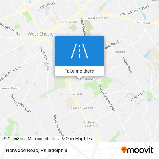Mapa de Norwood Road