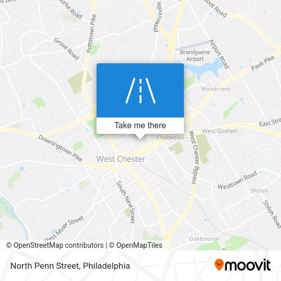 North Penn Street map