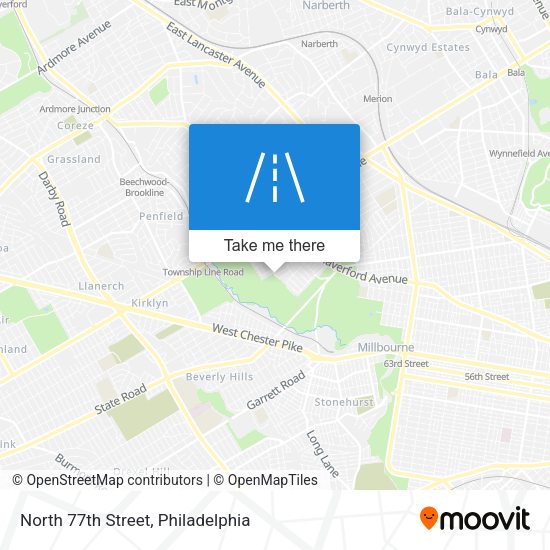 Mapa de North 77th Street