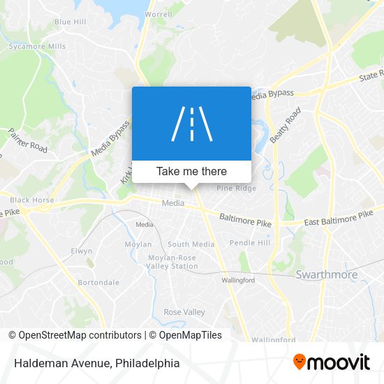 Haldeman Avenue map
