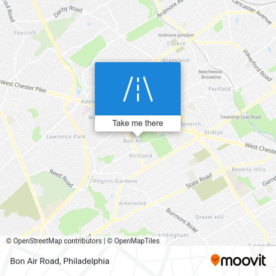 Mapa de Bon Air Road