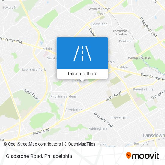 Gladstone Road map
