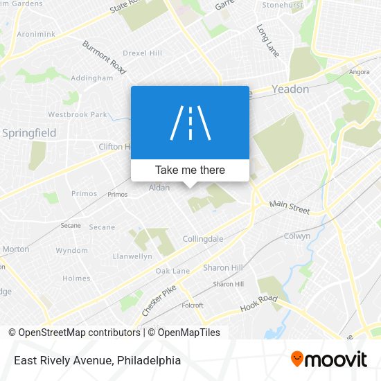 East Rively Avenue map