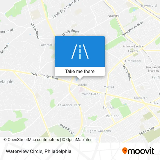 Waterview Circle map