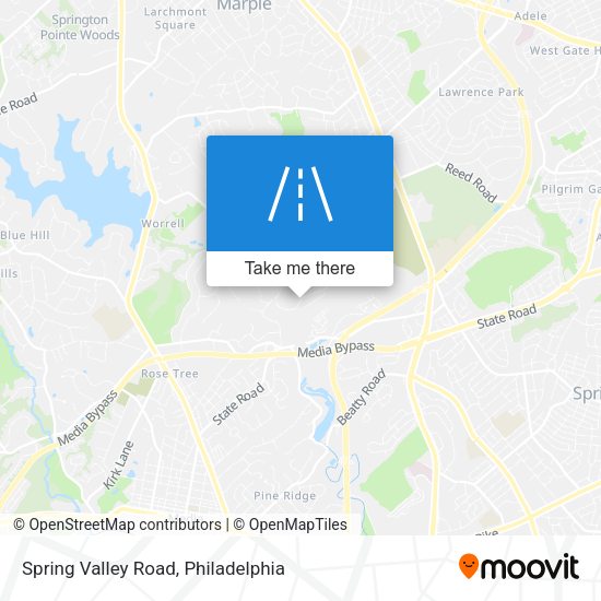 Spring Valley Road map