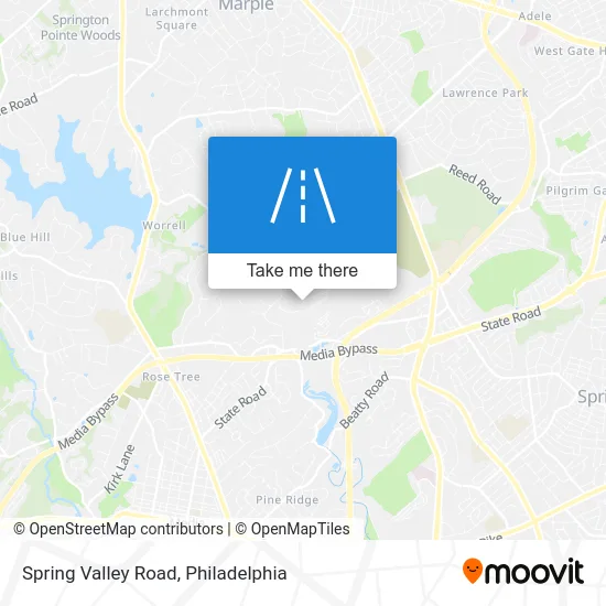 Spring Valley Road map