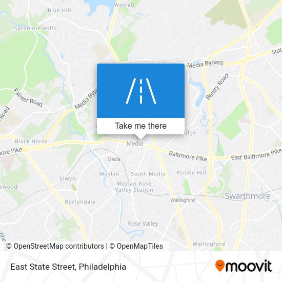 East State Street map
