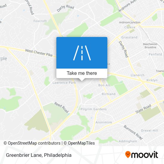 Mapa de Greenbrier Lane