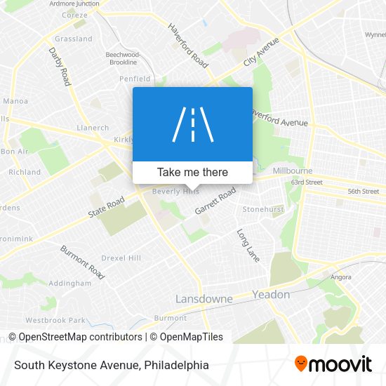 South Keystone Avenue map