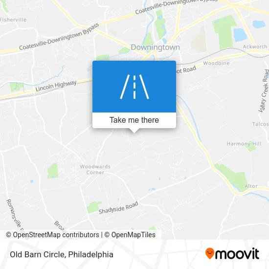 Old Barn Circle map