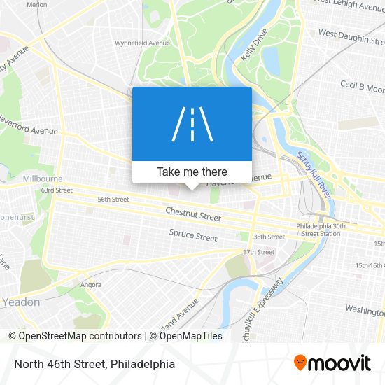 Mapa de North 46th Street