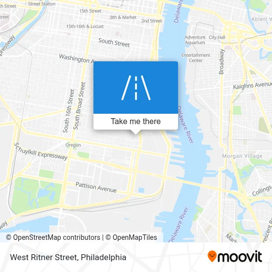 West Ritner Street map