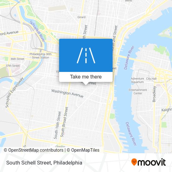 South Schell Street map