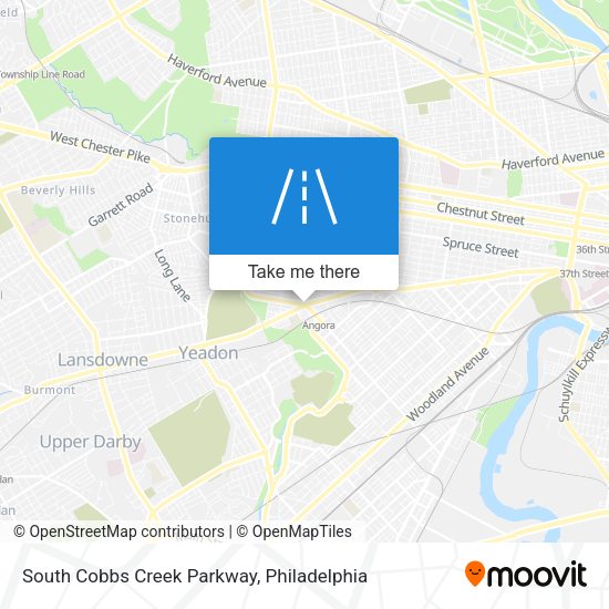South Cobbs Creek Parkway map