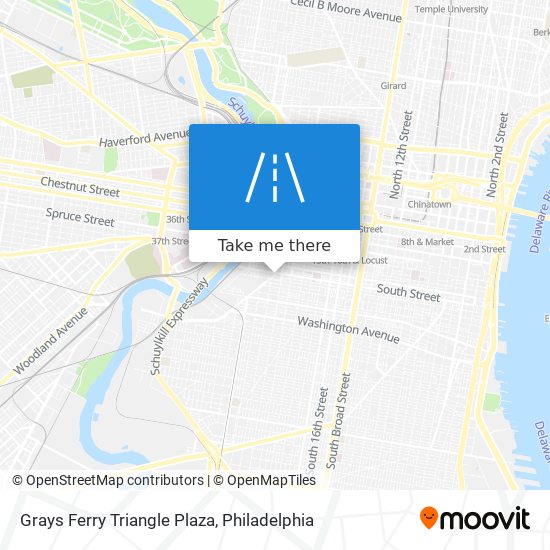 Grays Ferry Triangle Plaza map