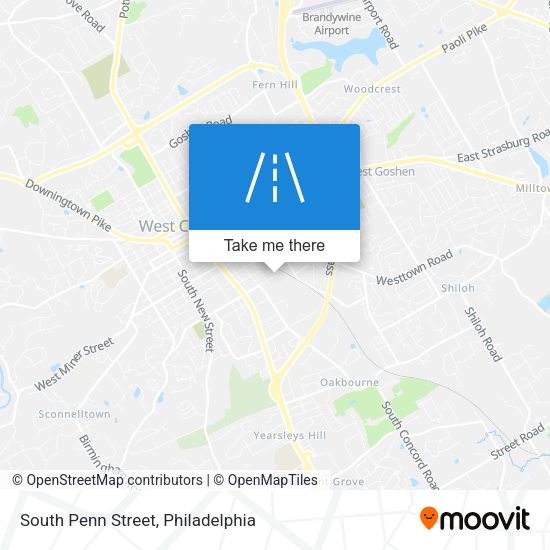 Mapa de South Penn Street
