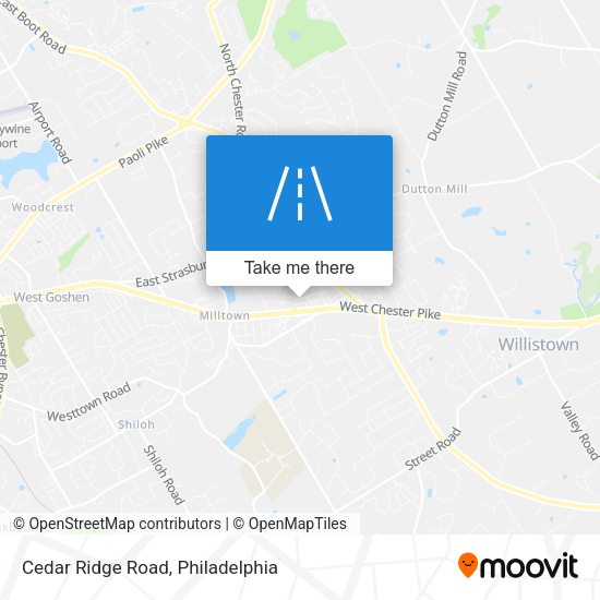 Cedar Ridge Road map
