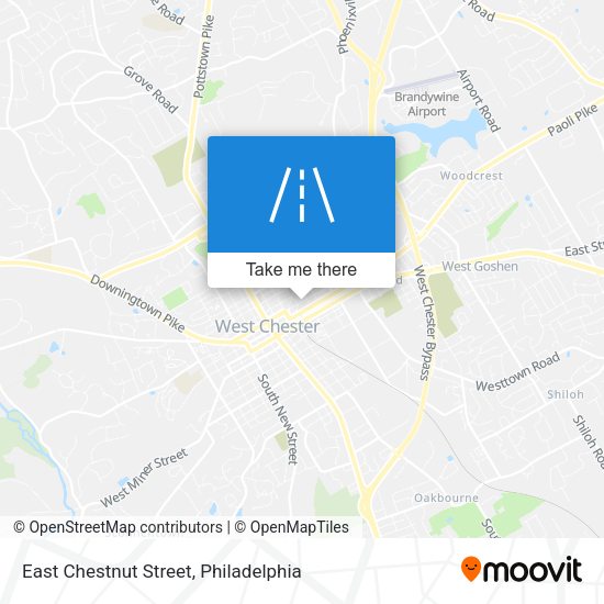 East Chestnut Street map