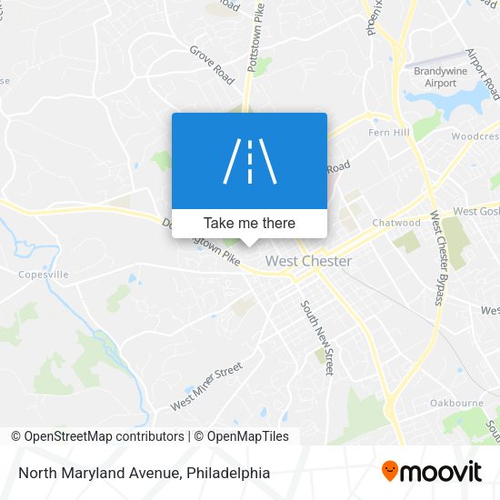 North Maryland Avenue map