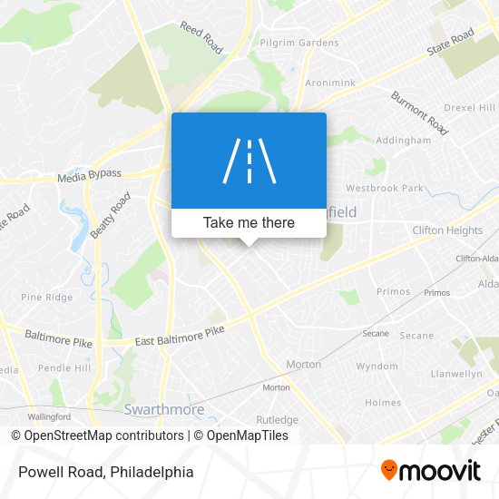 Mapa de Powell Road