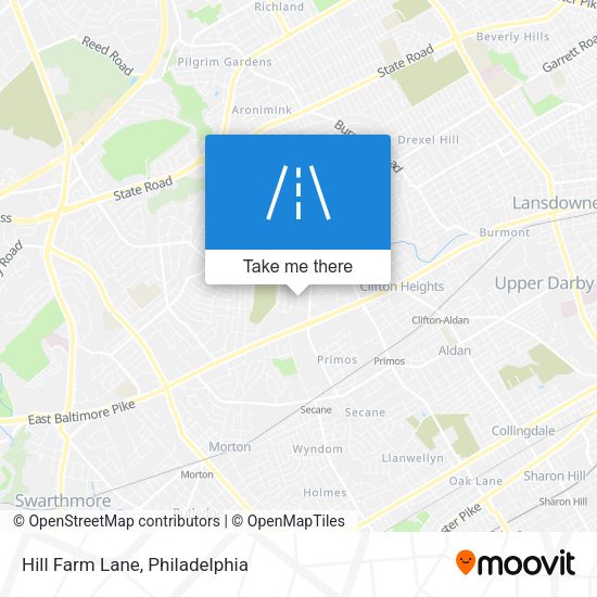Mapa de Hill Farm Lane