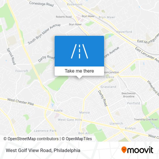 West Golf View Road map