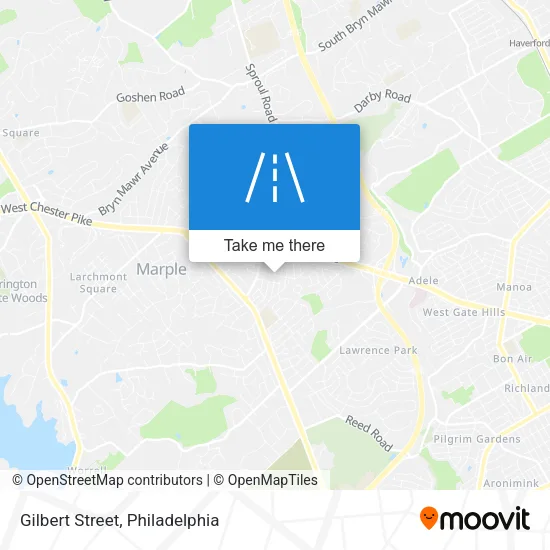 Gilbert Street map