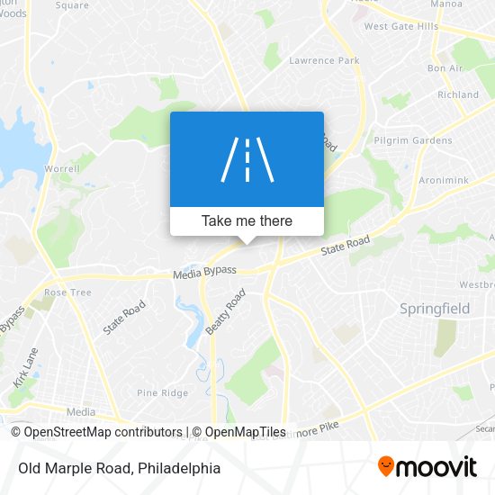 Old Marple Road map