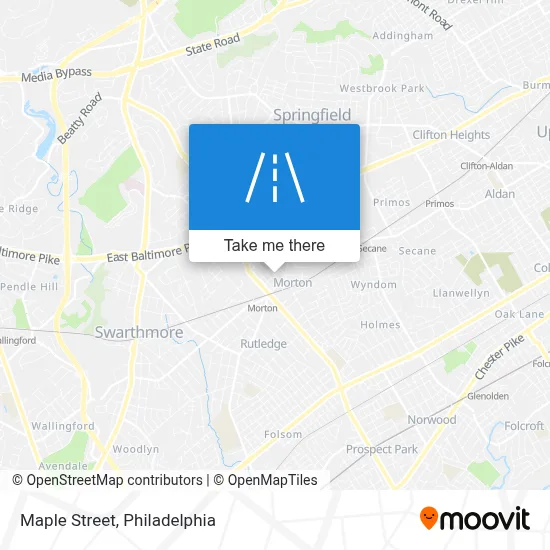 Maple Street map
