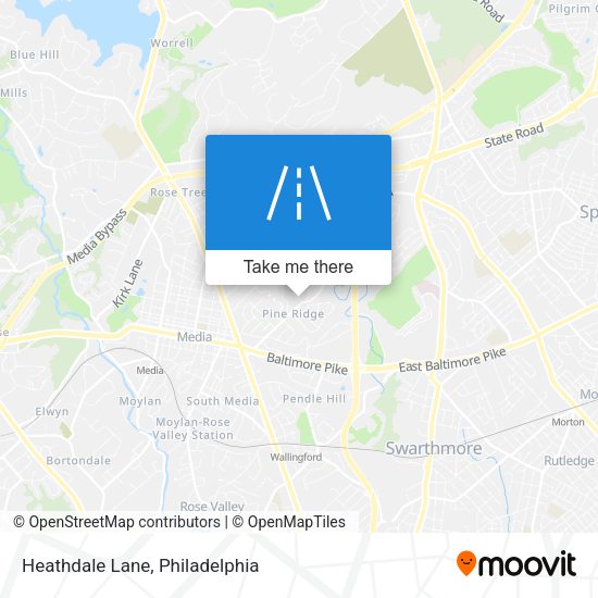 Heathdale Lane map