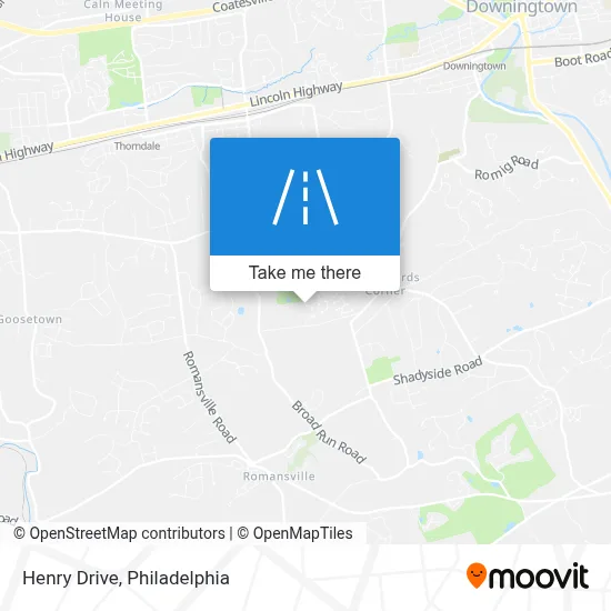 Henry Drive map