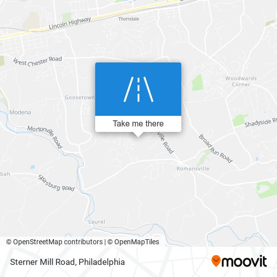 Sterner Mill Road map